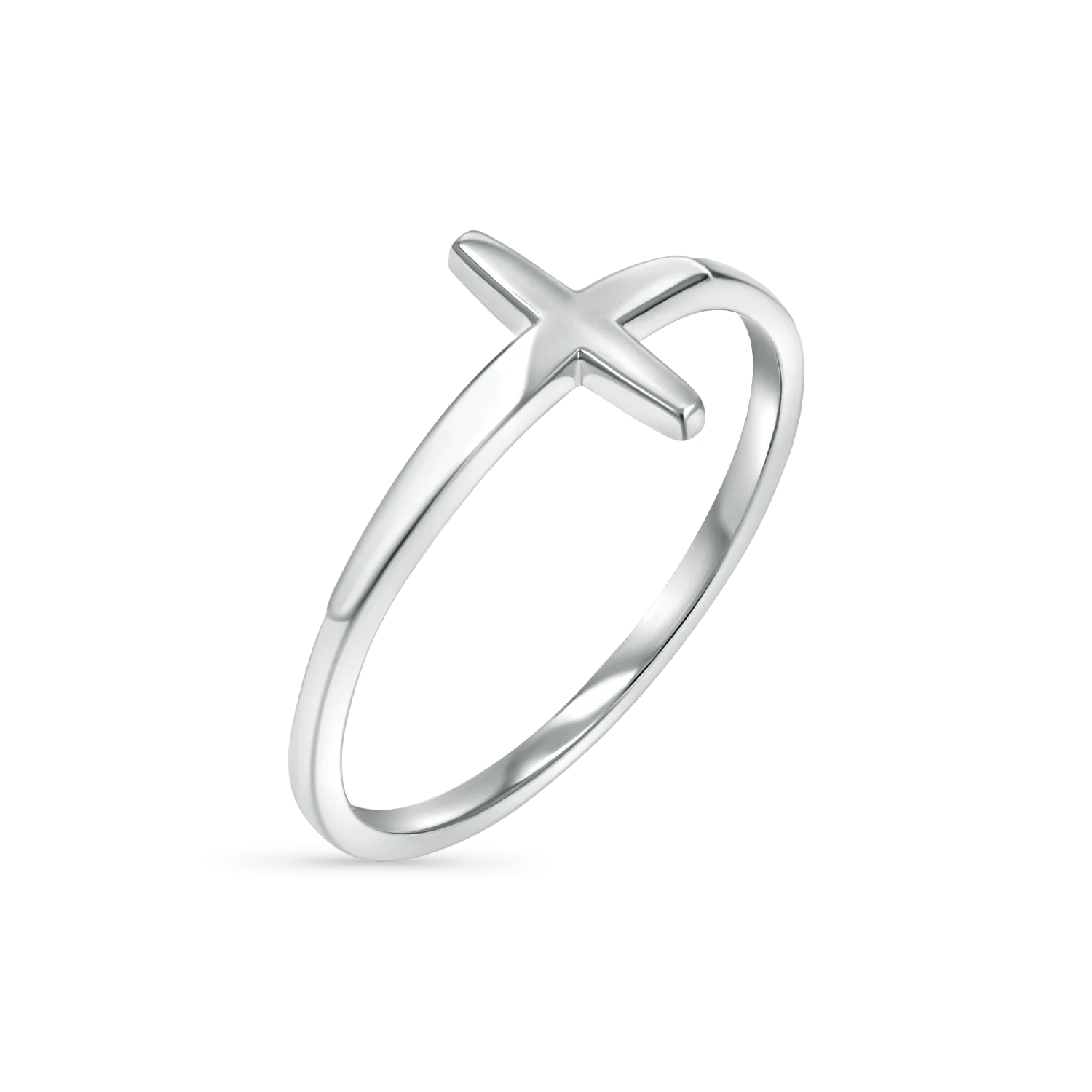 Sculptural Cross Ring - Image 3