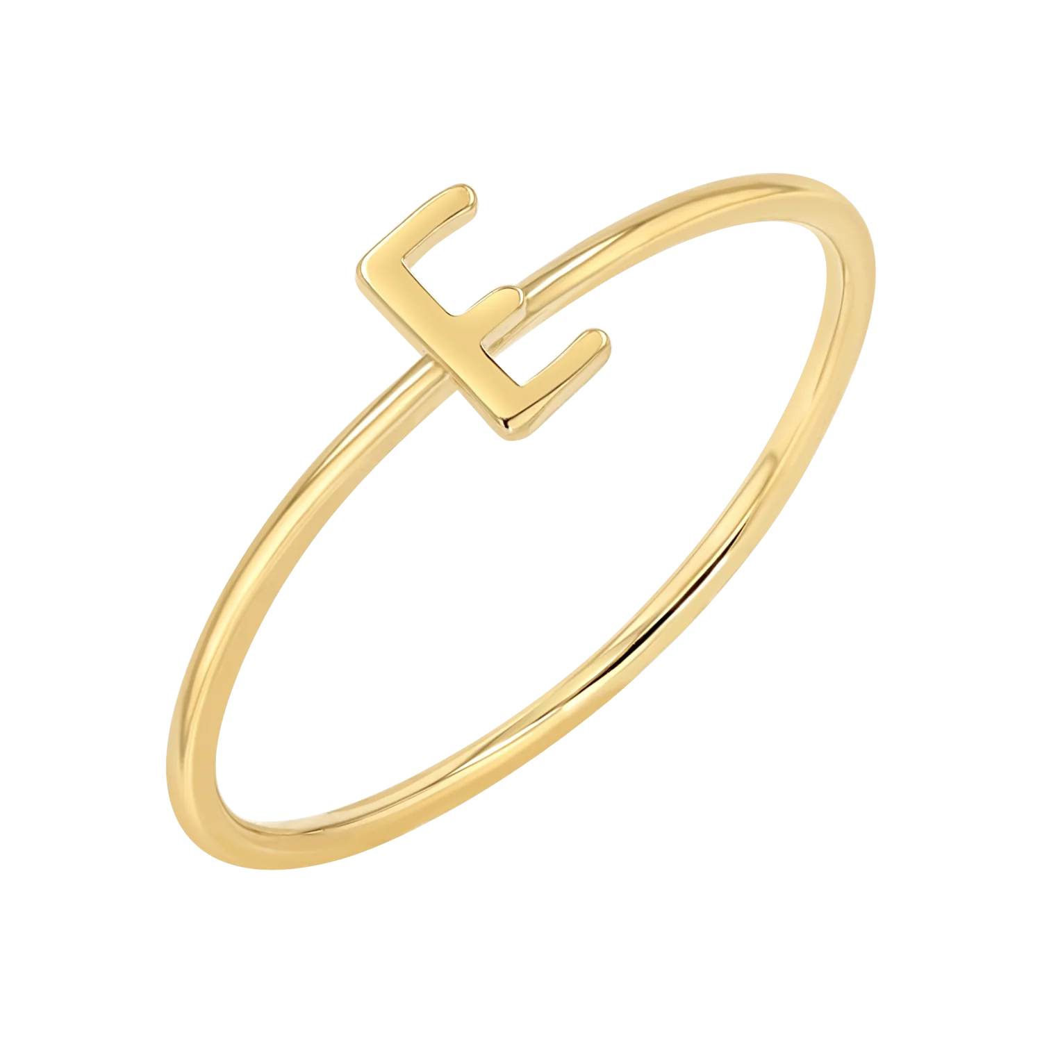 Solid Initial Letter Ring - Image 4