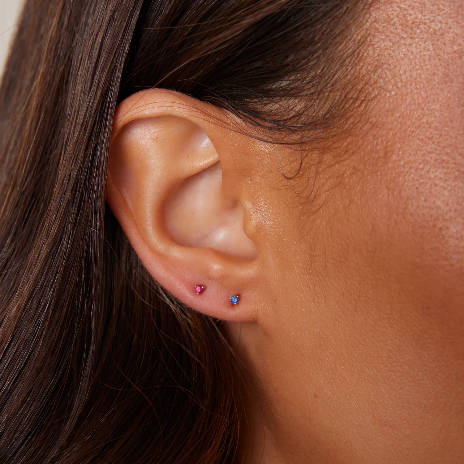 Tiny Gemstone Stud Earrings - Image 19