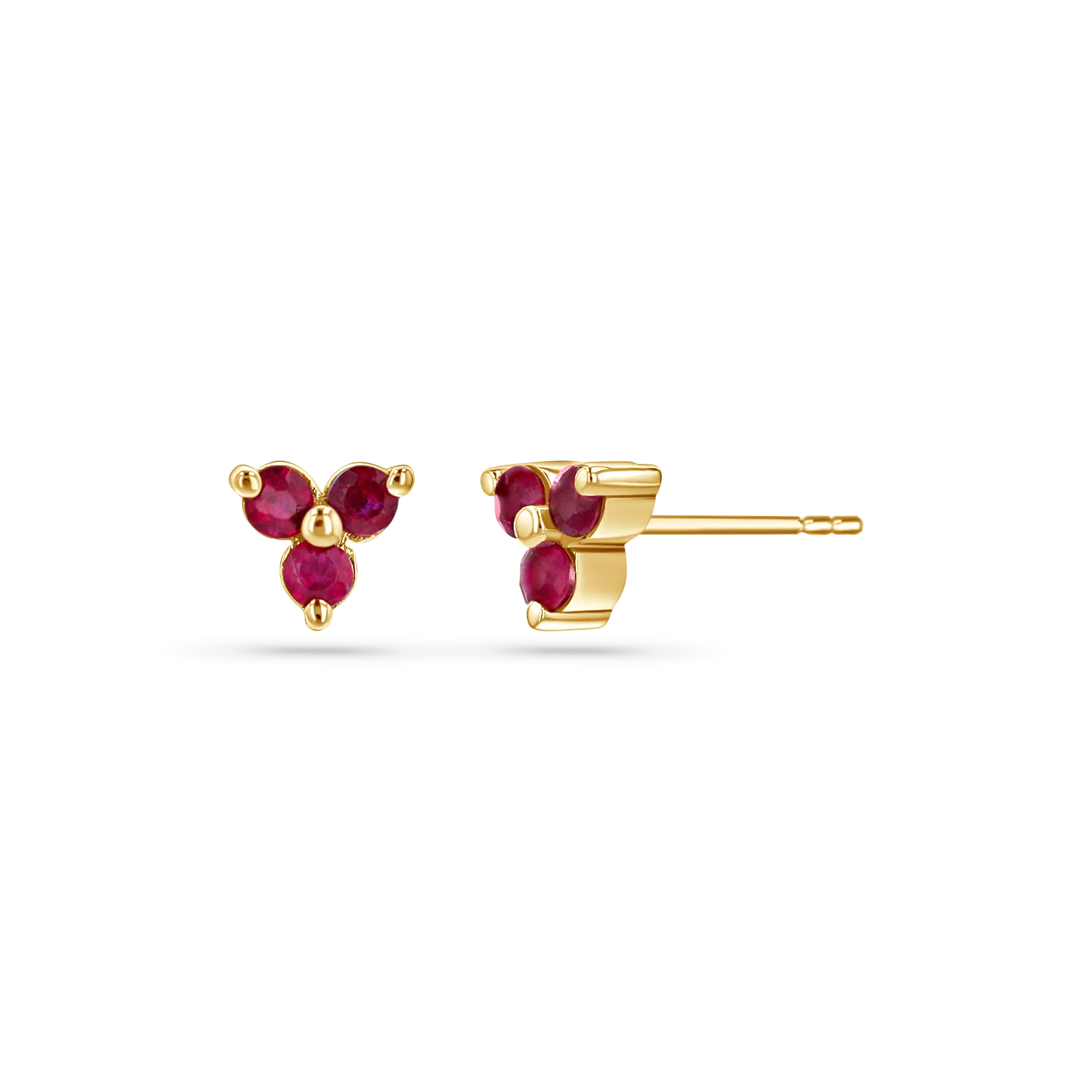 Trio Ruby Studs