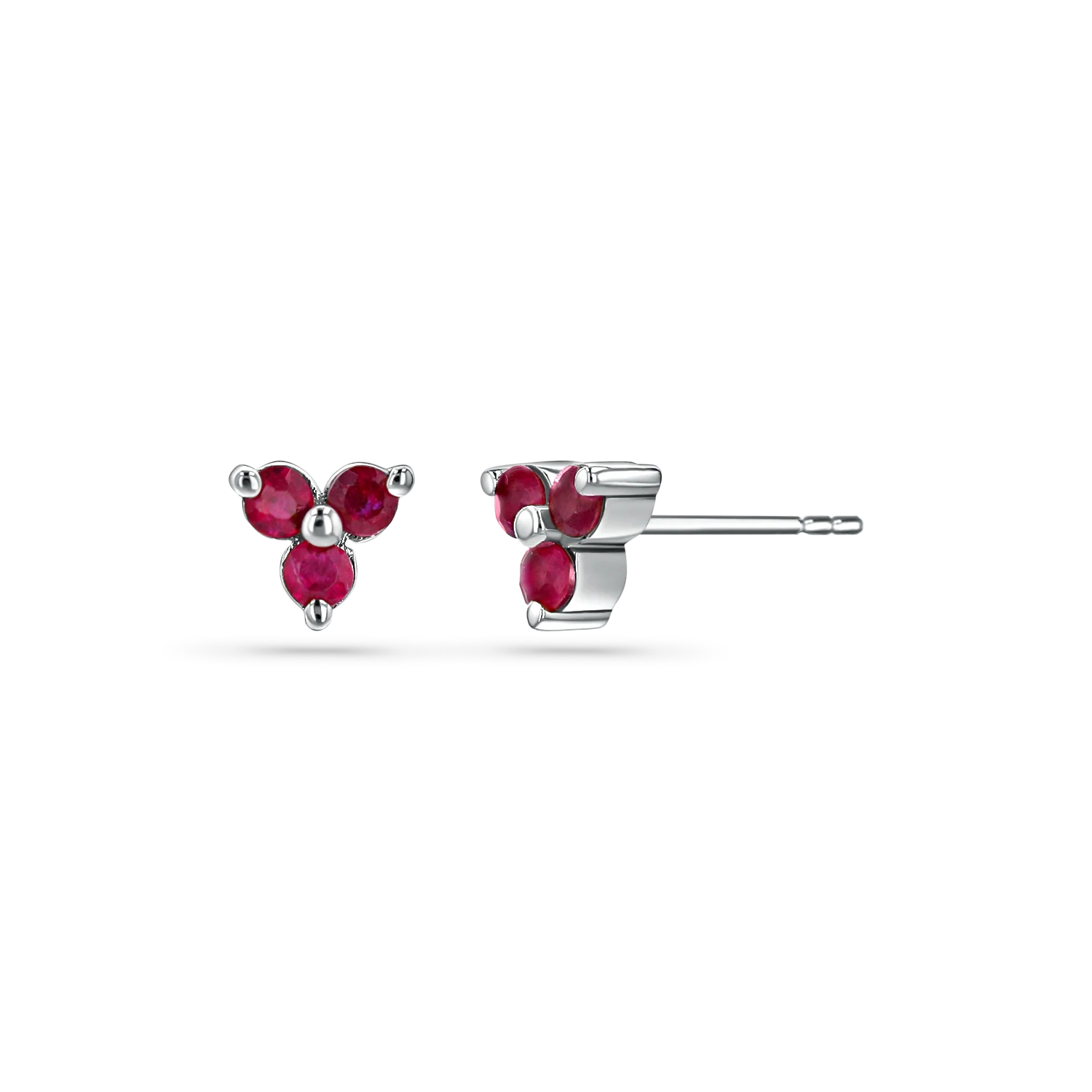 Trio Ruby Studs - Image 2