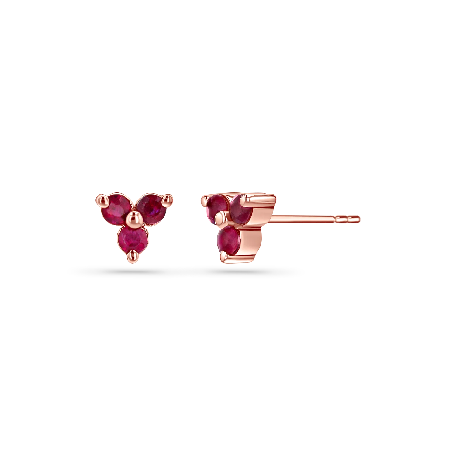 Trio Ruby Studs - Image 3