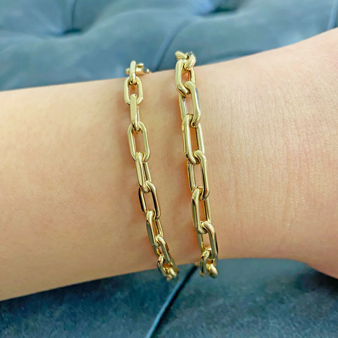 14K Grand Beverly Chain Bracelet - Image 5