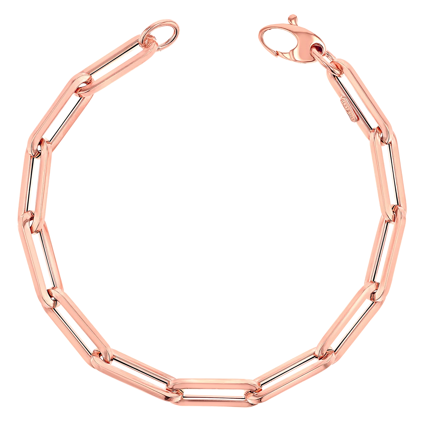 14K Grand Paper Clip Chain Bracelet - Image 3