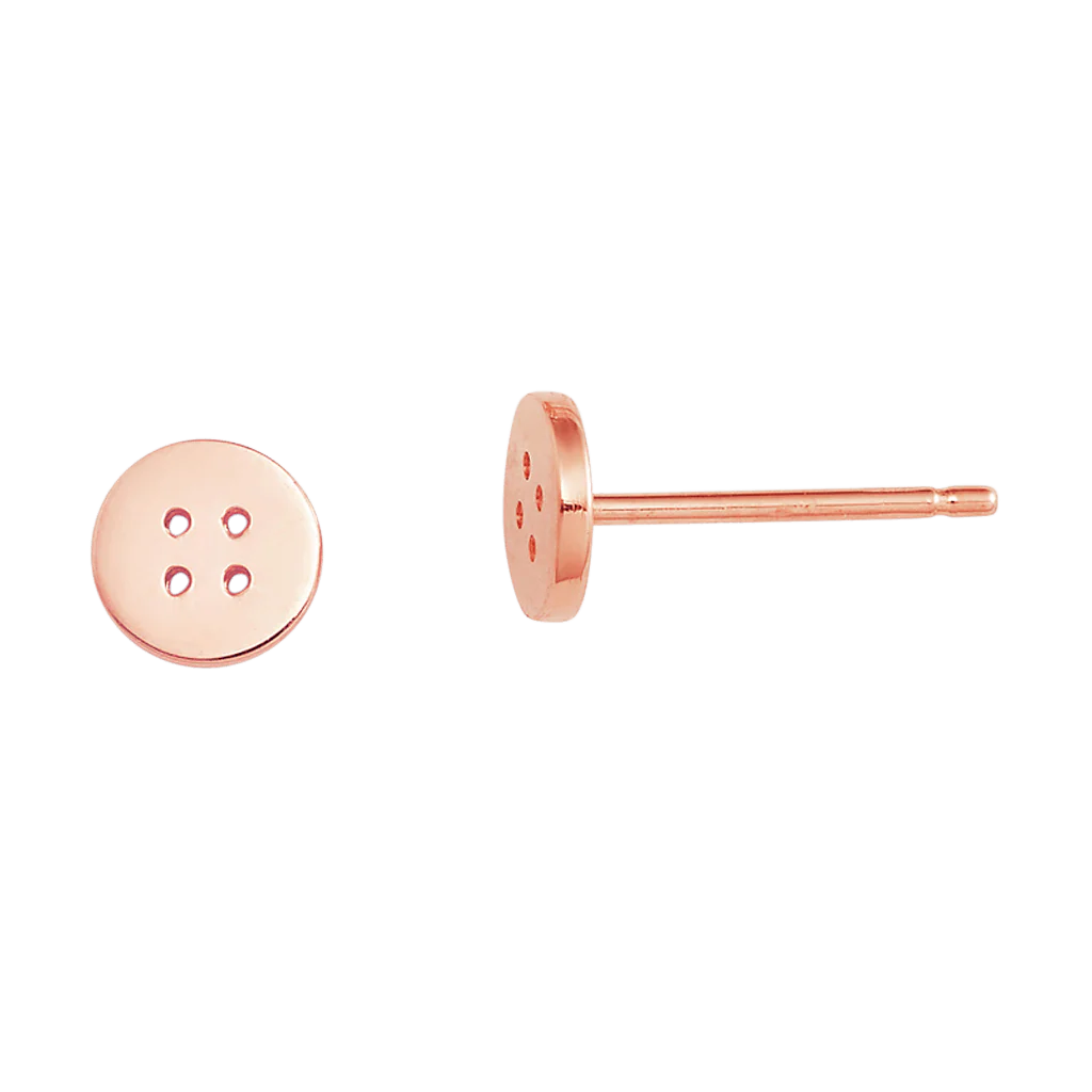 Button Stud Earrings - Image 3
