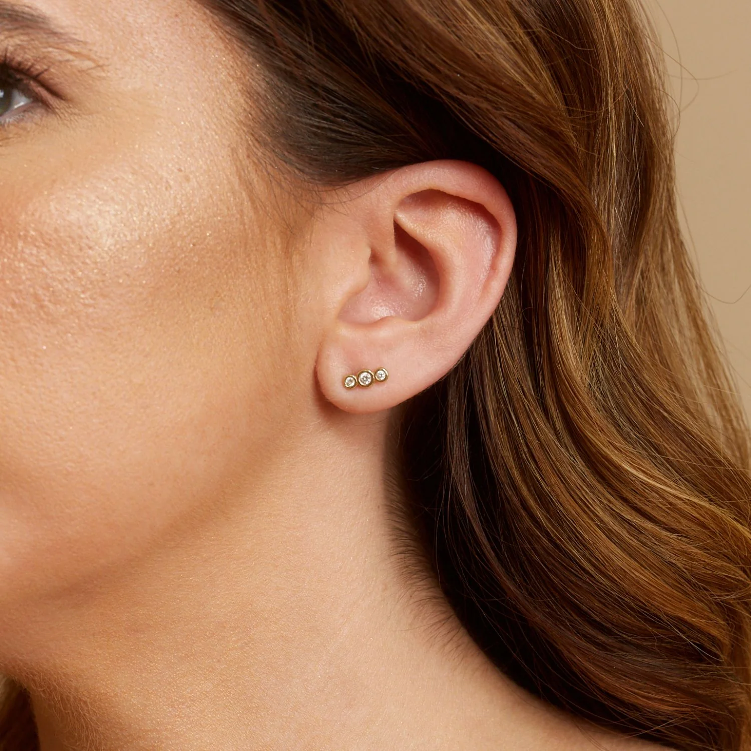 Cirque Moyen Mini Trio Earrings - Image 4