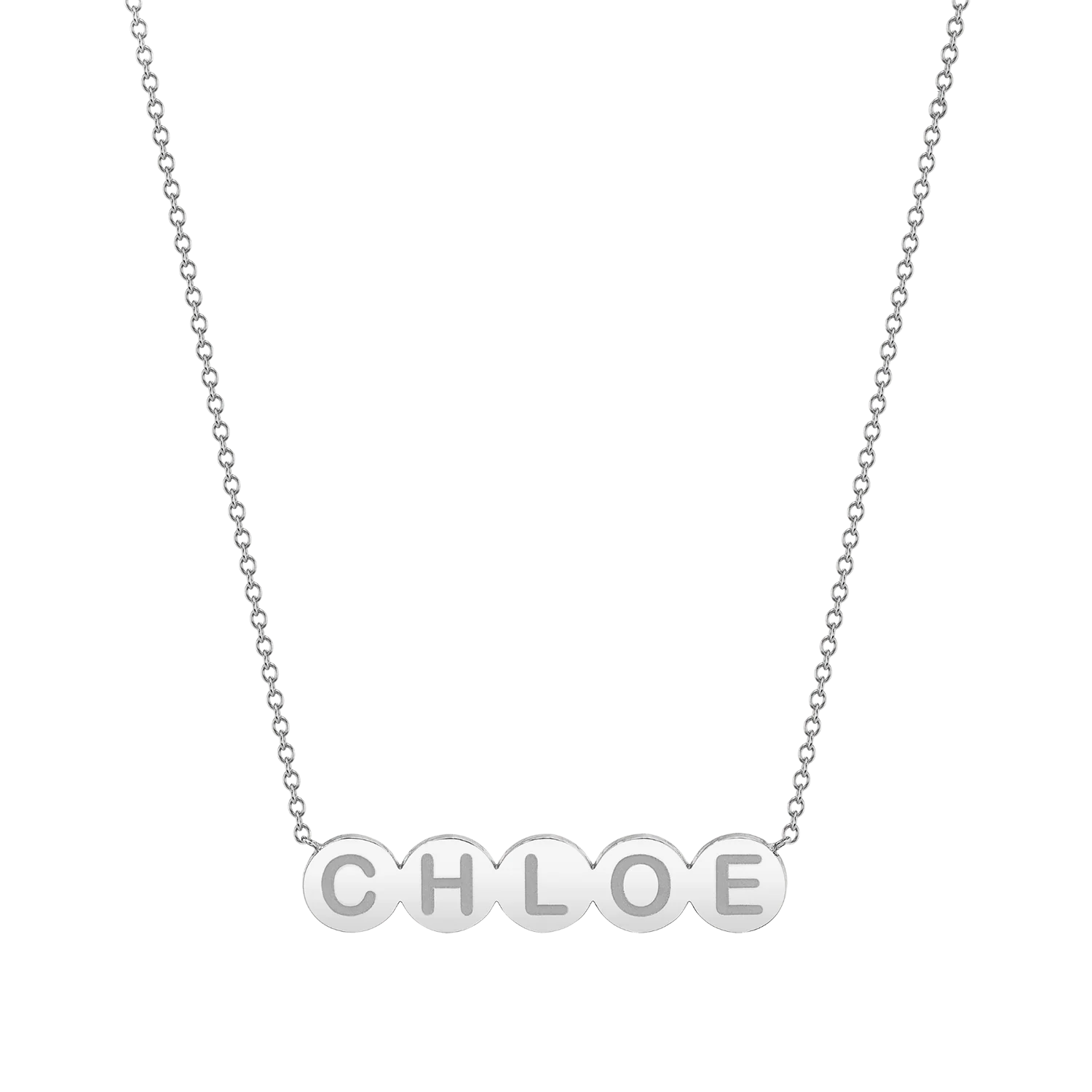 Bubble Round Engravable Necklace - Image 2