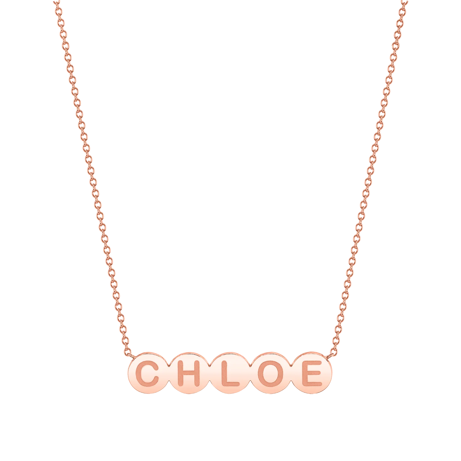 Bubble Round Engravable Necklace - Image 3