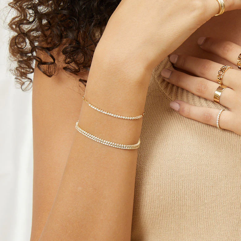 Dainty Diamond Tennis Bracelet - Image 7