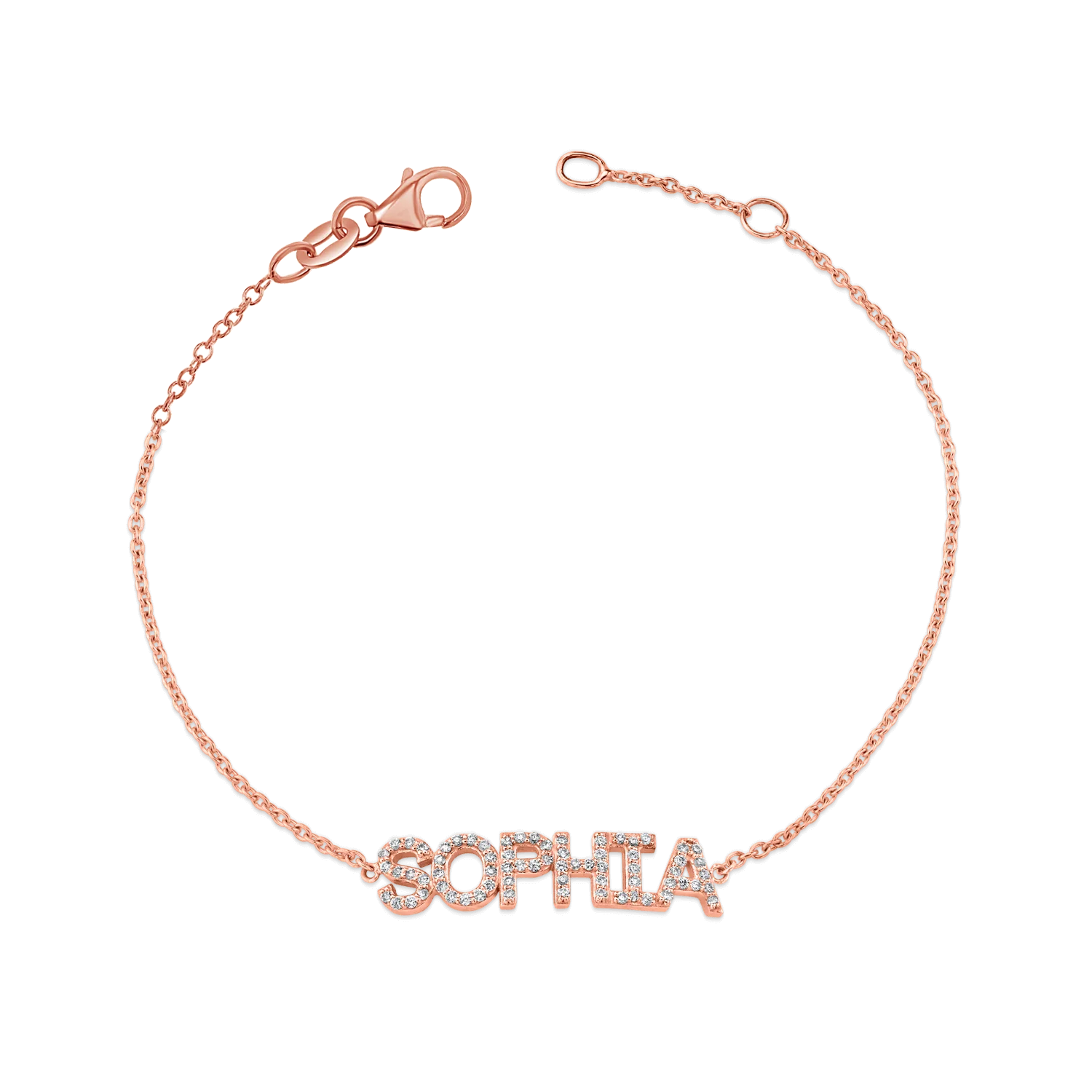 Diamond Custom Name Bracelet - Image 3