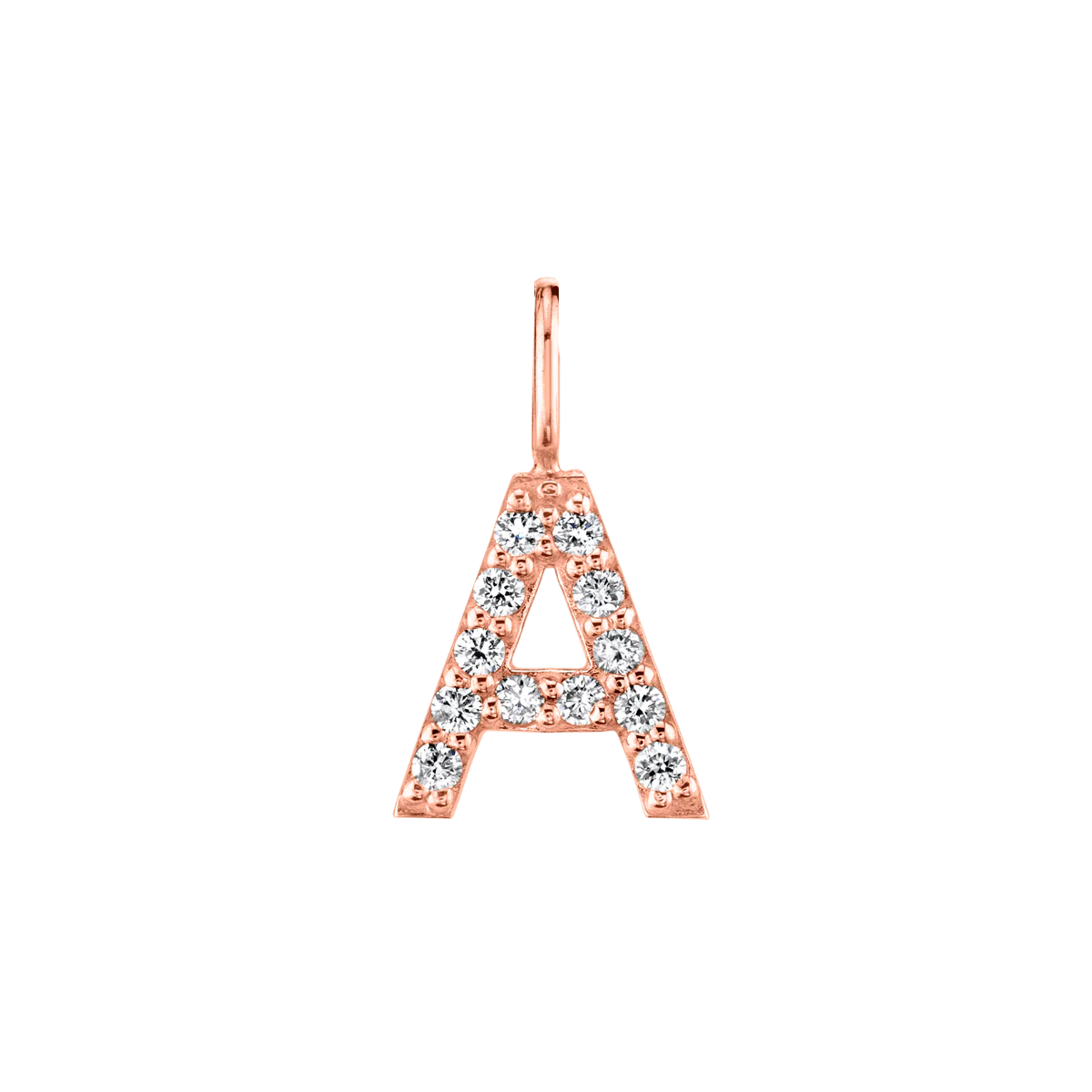 Diamond Pave Letter Charm - Image 3
