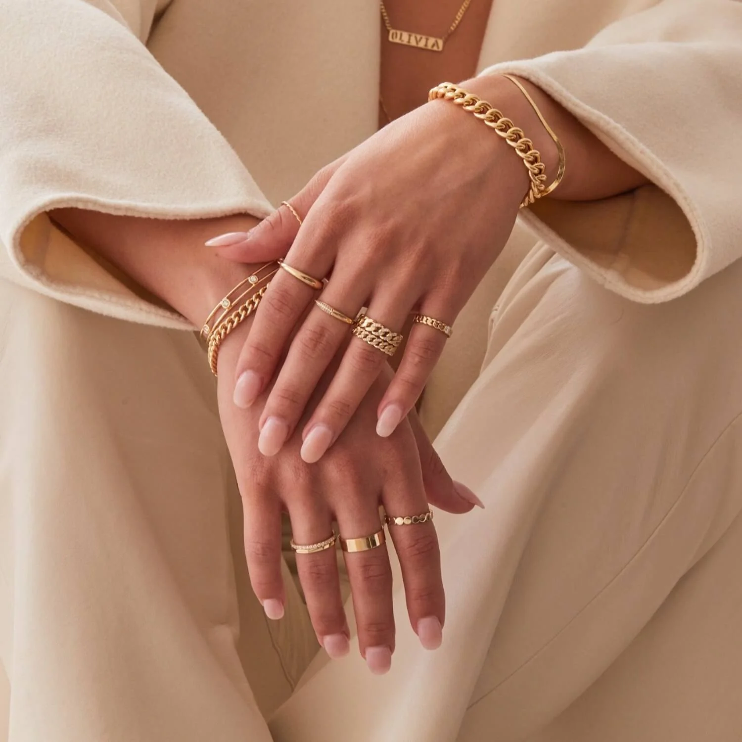 Diamond Solitaire Cuban Link Ring - Image 6