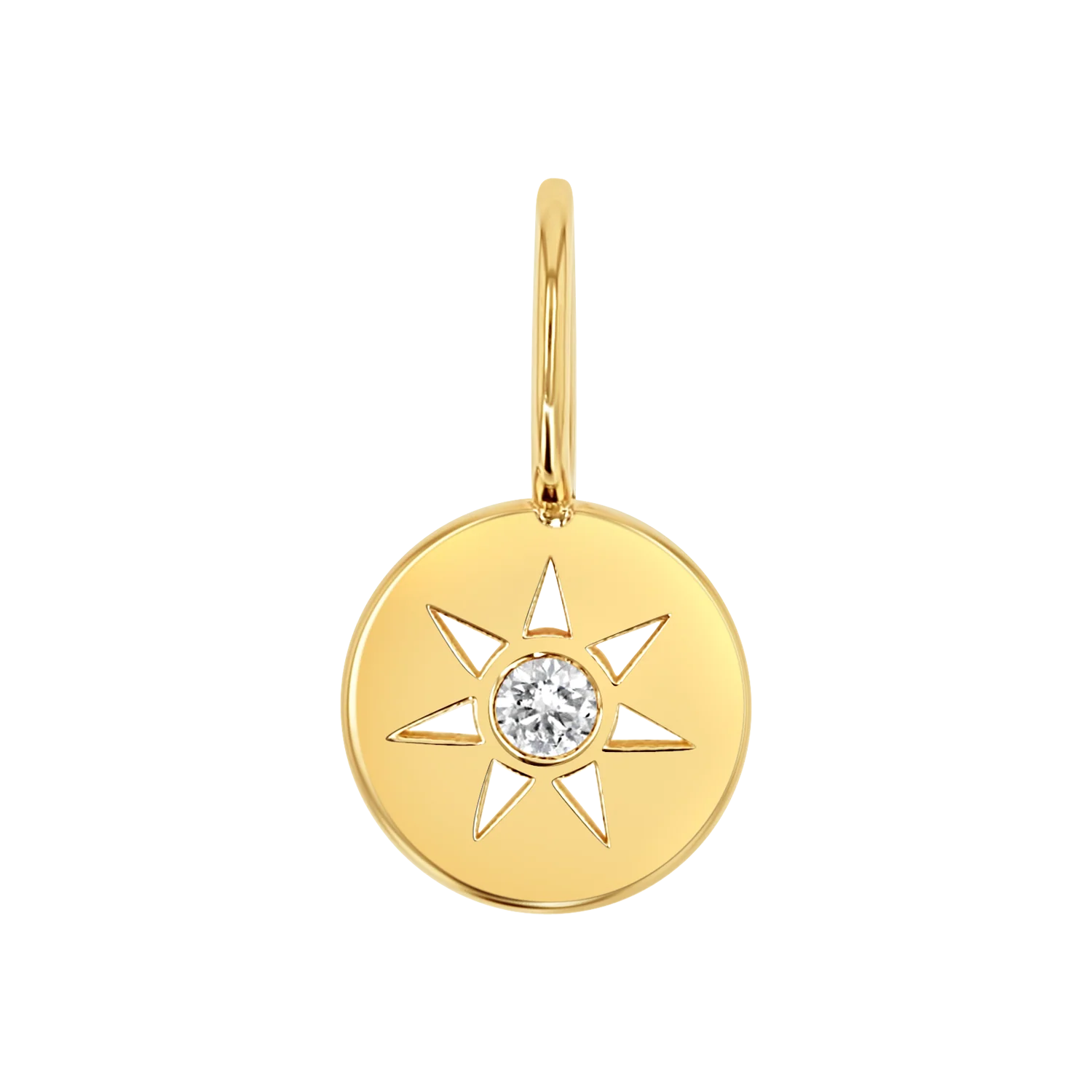 Diamond Sun Charm