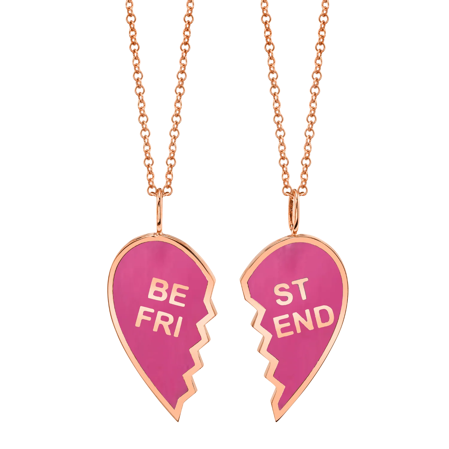 Enamel Best Friend Necklaces (Set of 2) - Image 3