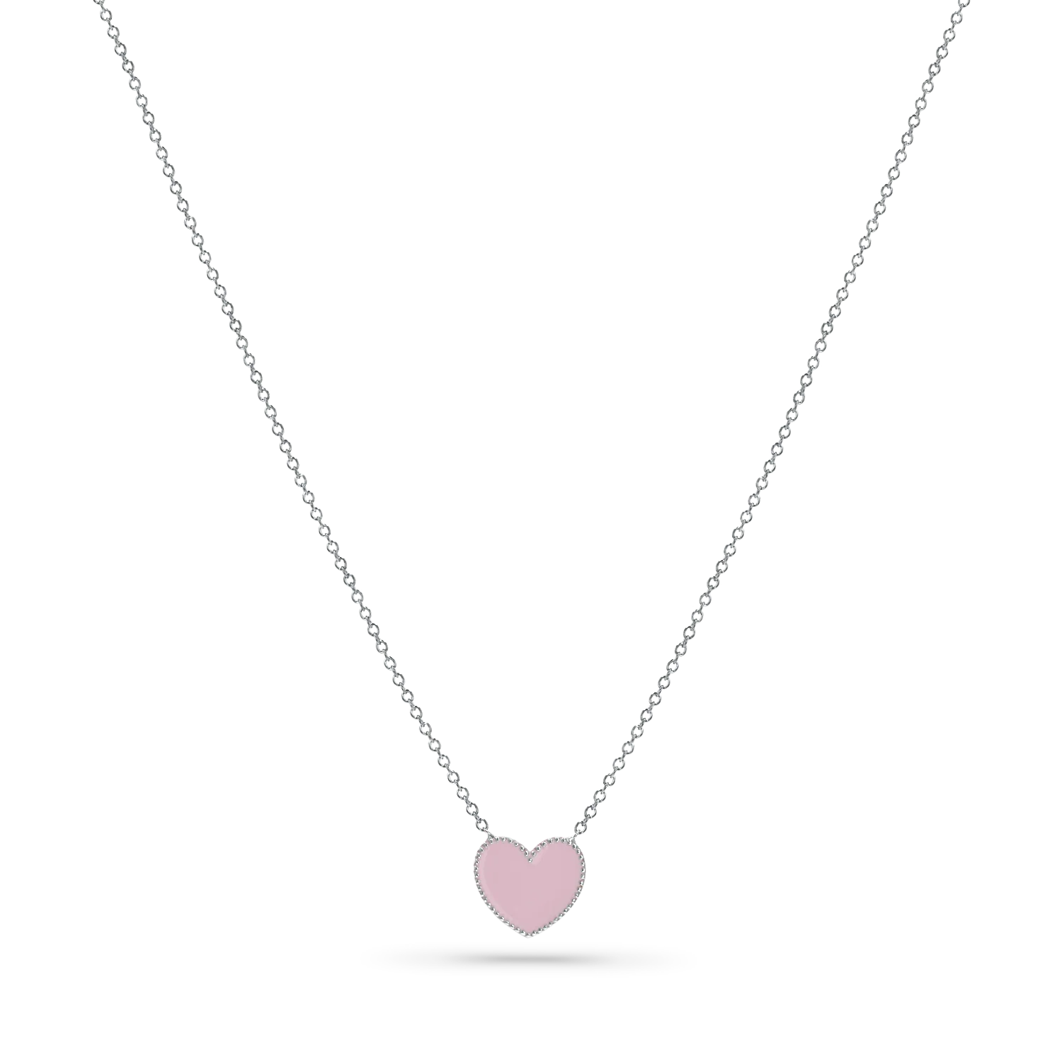 Enamel Heart Necklace - Image 8