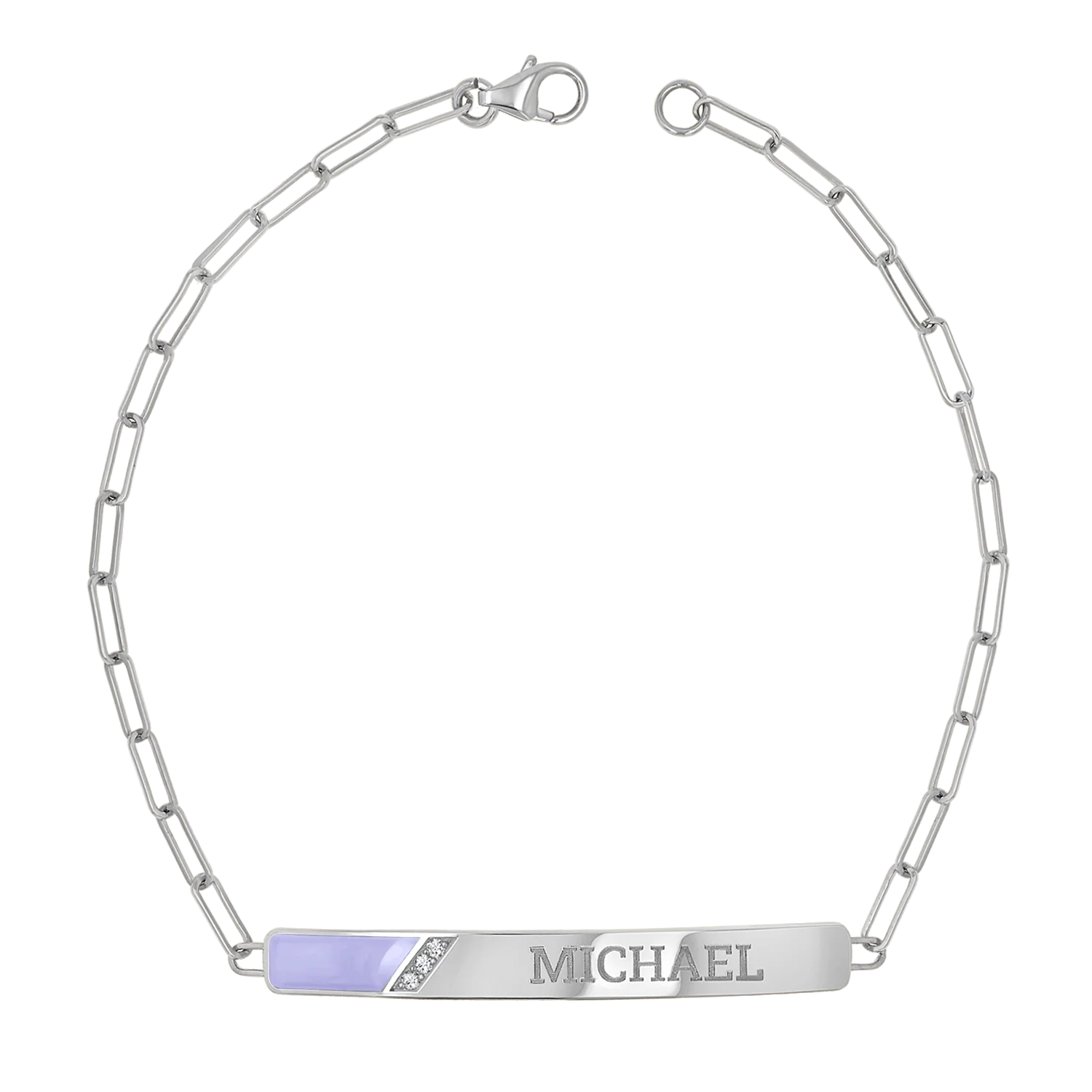 Slash Engravable Bracelet with Diamond Accents - Image 19