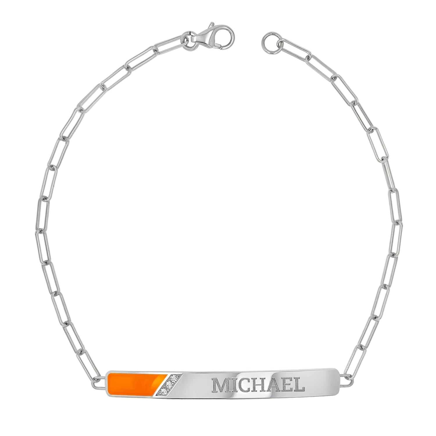 Slash Engravable Bracelet with Diamond Accents - Image 21