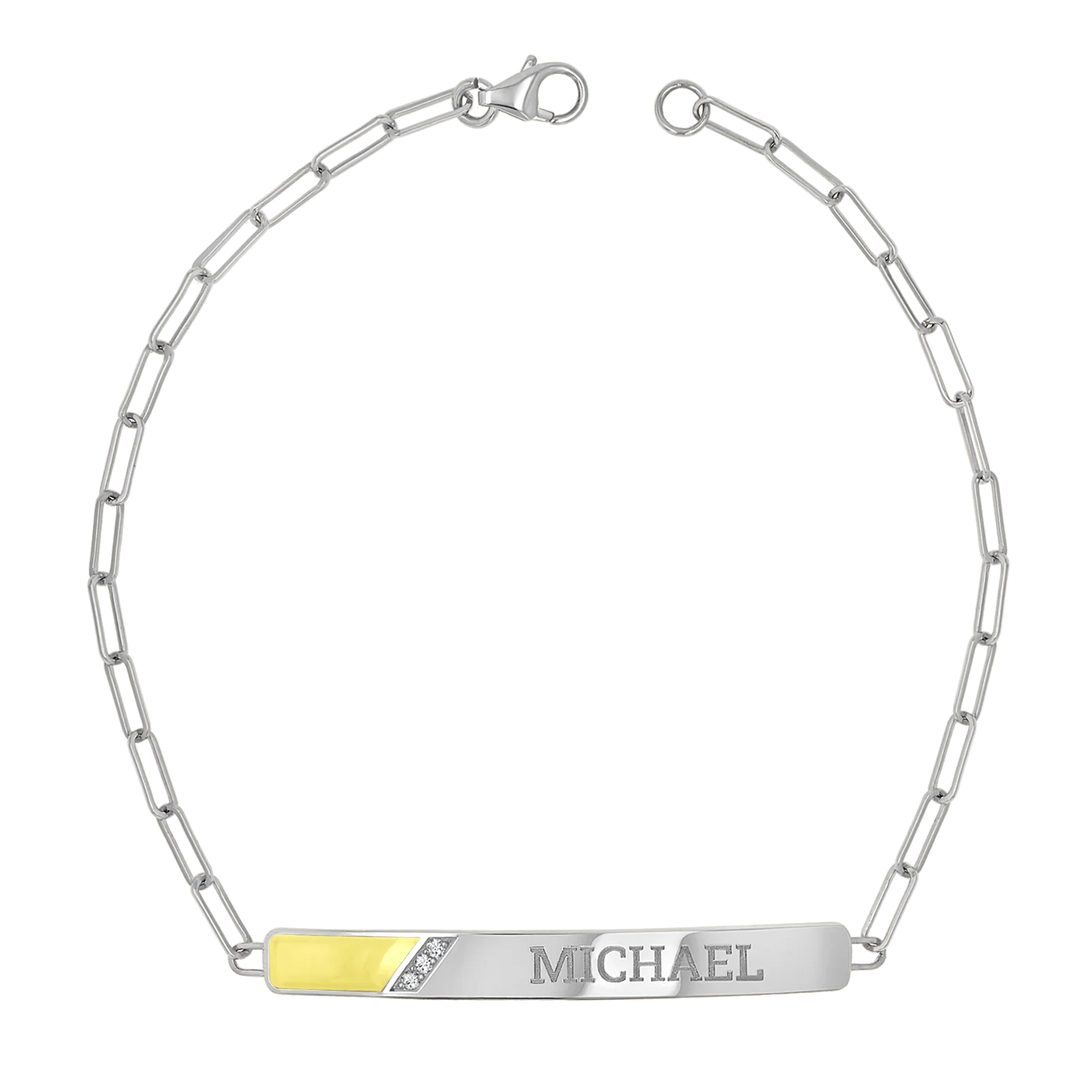 Slash Engravable Bracelet with Diamond Accents - Image 22