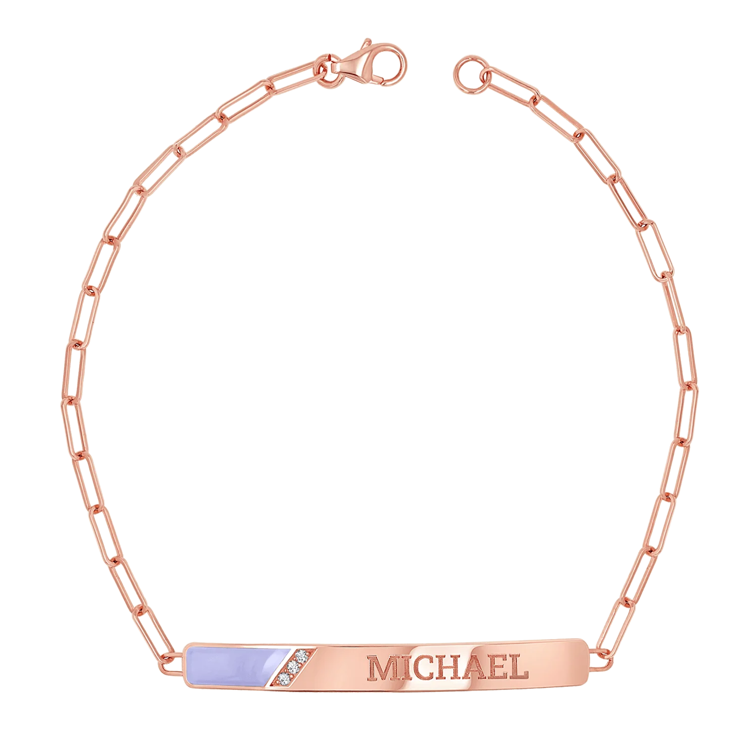 Slash Engravable Bracelet with Diamond Accents - Image 29