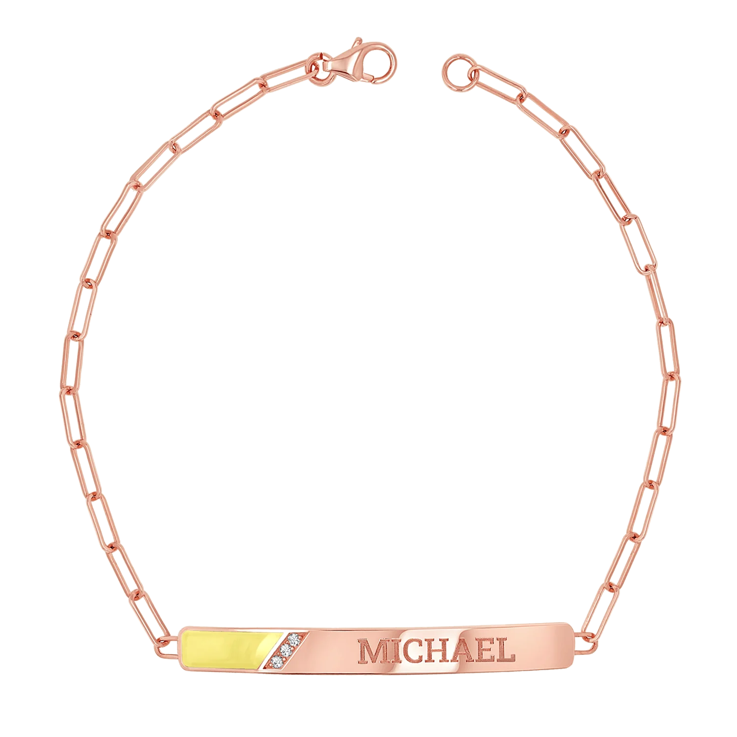 Slash Engravable Bracelet with Diamond Accents - Image 33