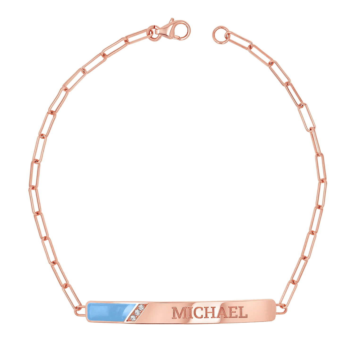 Slash Engravable Bracelet with Diamond Accents - Image 34