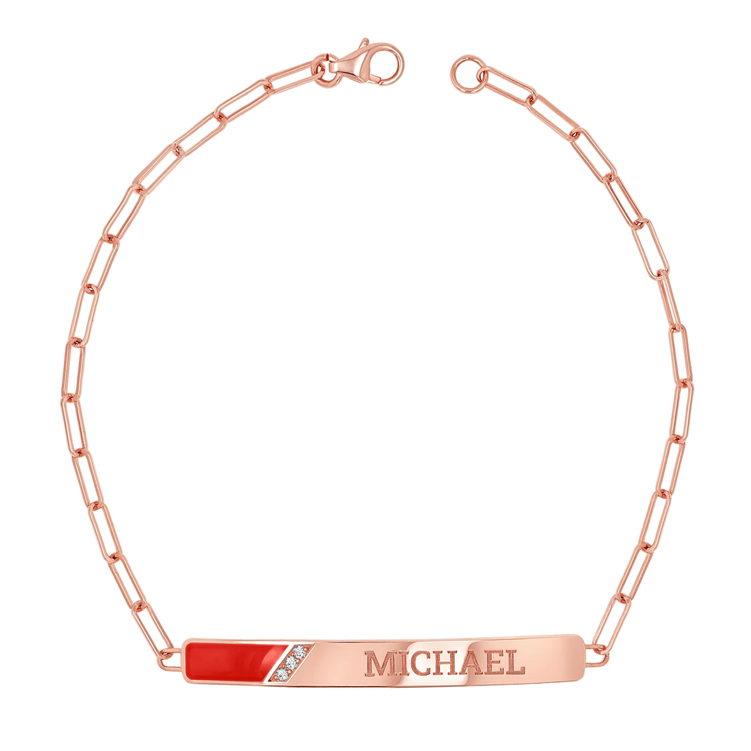 Slash Engravable Bracelet with Diamond Accents - Image 35