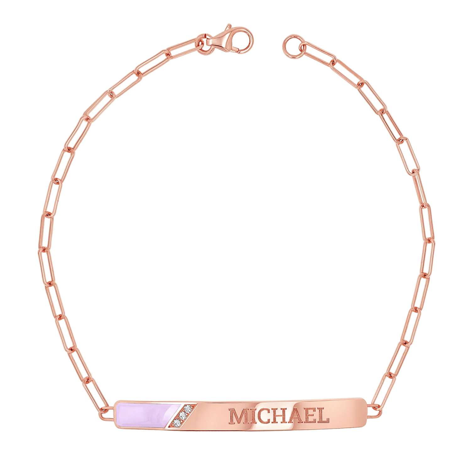 Slash Engravable Bracelet with Diamond Accents - Image 36