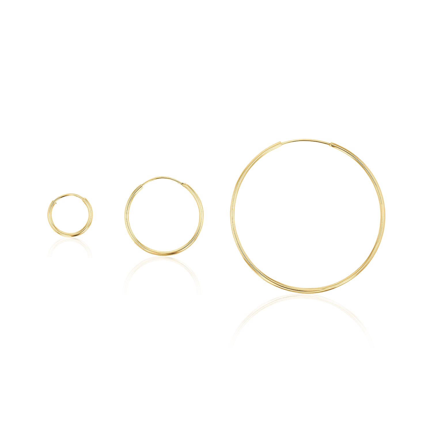 Endless Gold Hoop Earrings - Image 12