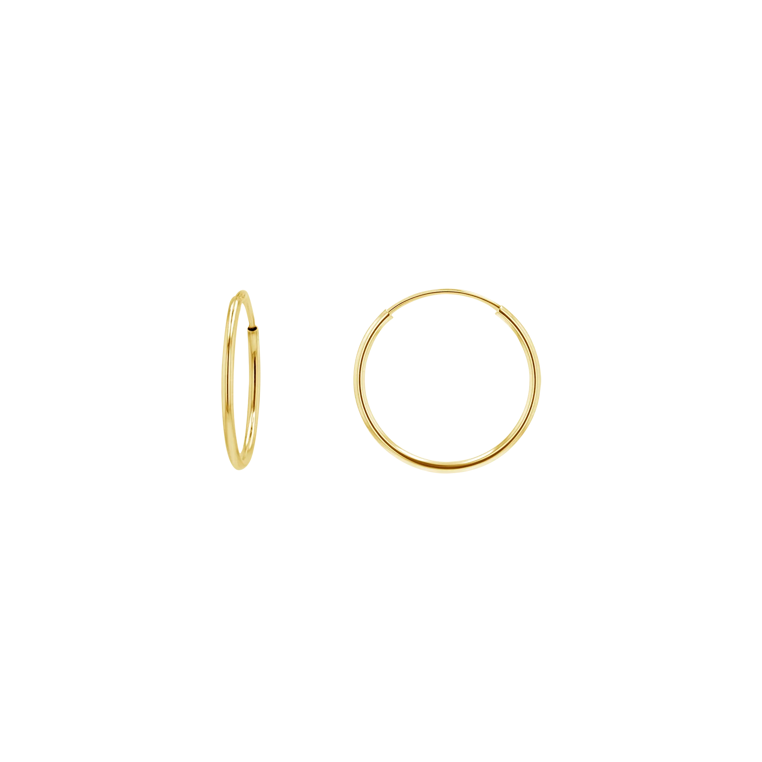 Endless Gold Hoop Earrings - Image 6