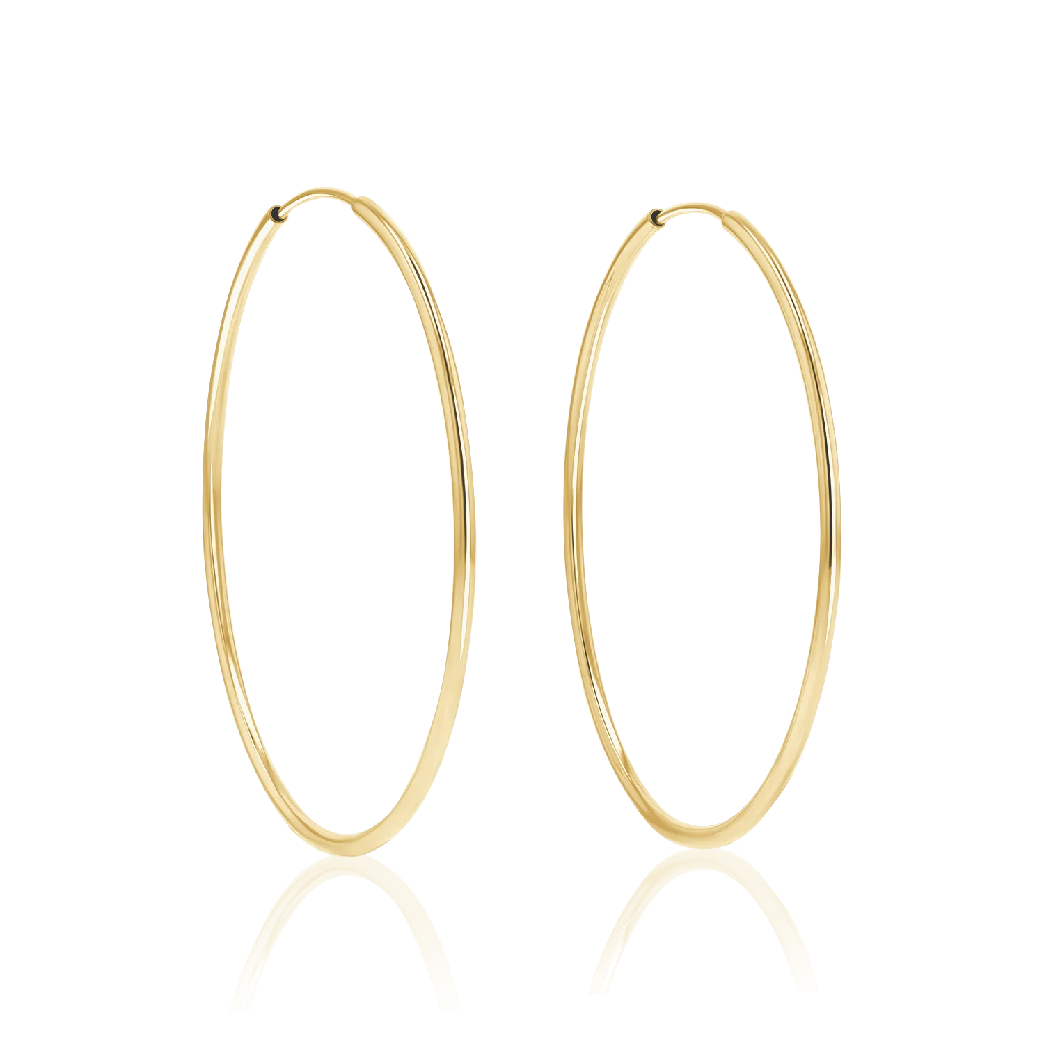 Endless Gold Hoop Earrings - Image 7