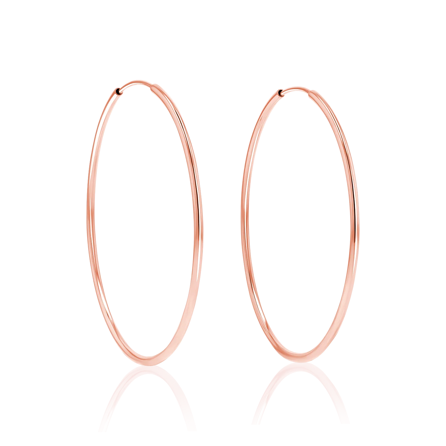 Endless Gold Hoop Earrings - Image 9