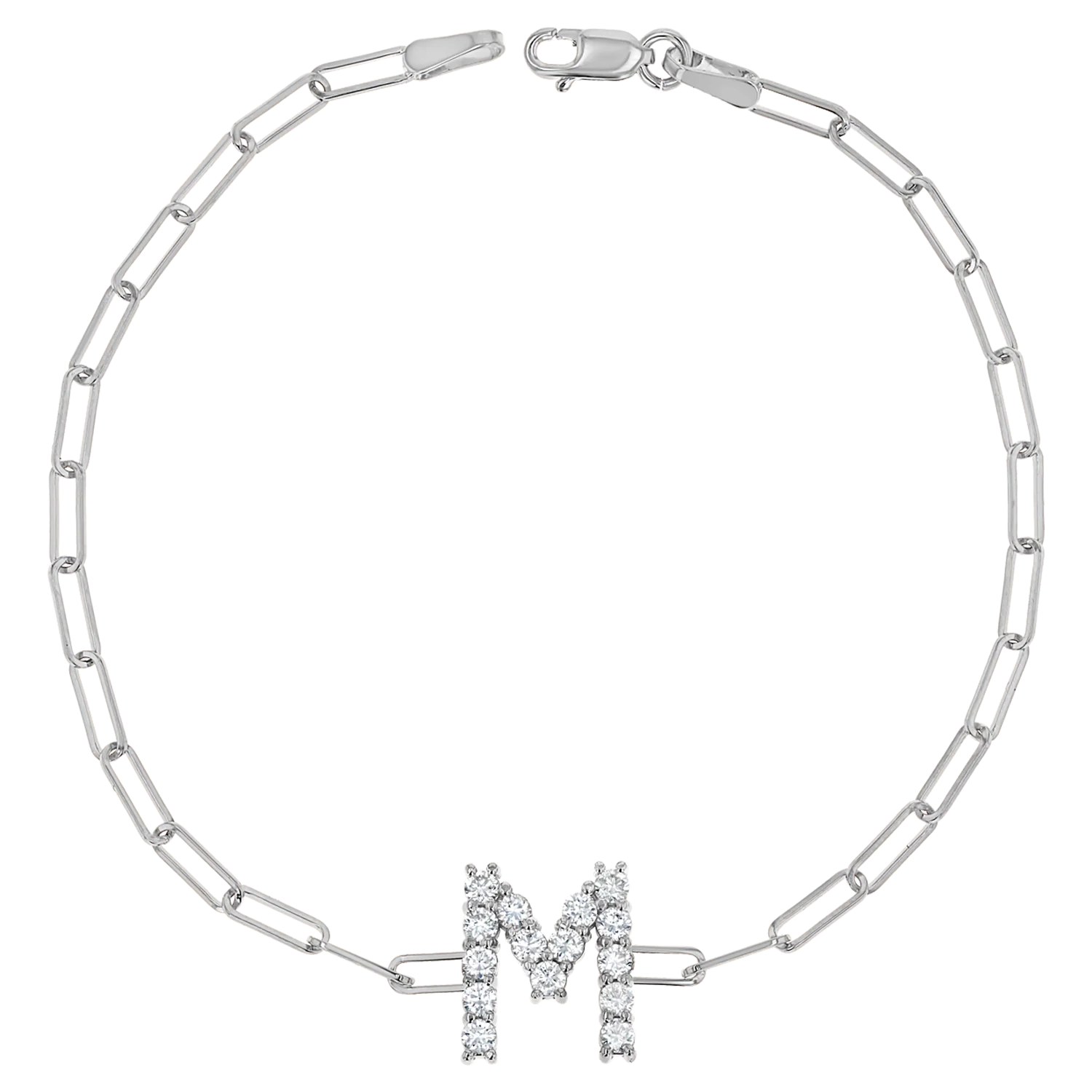 Grand Initial Paper Clip Bracelet - Image 2