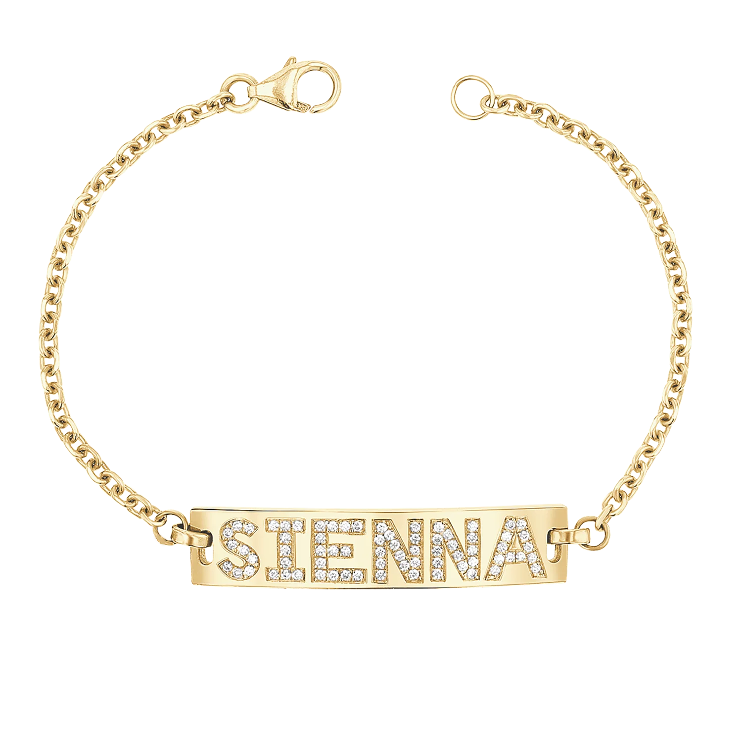 Kids Signature Classic ID Engravable Pave Bracelet - Image 4