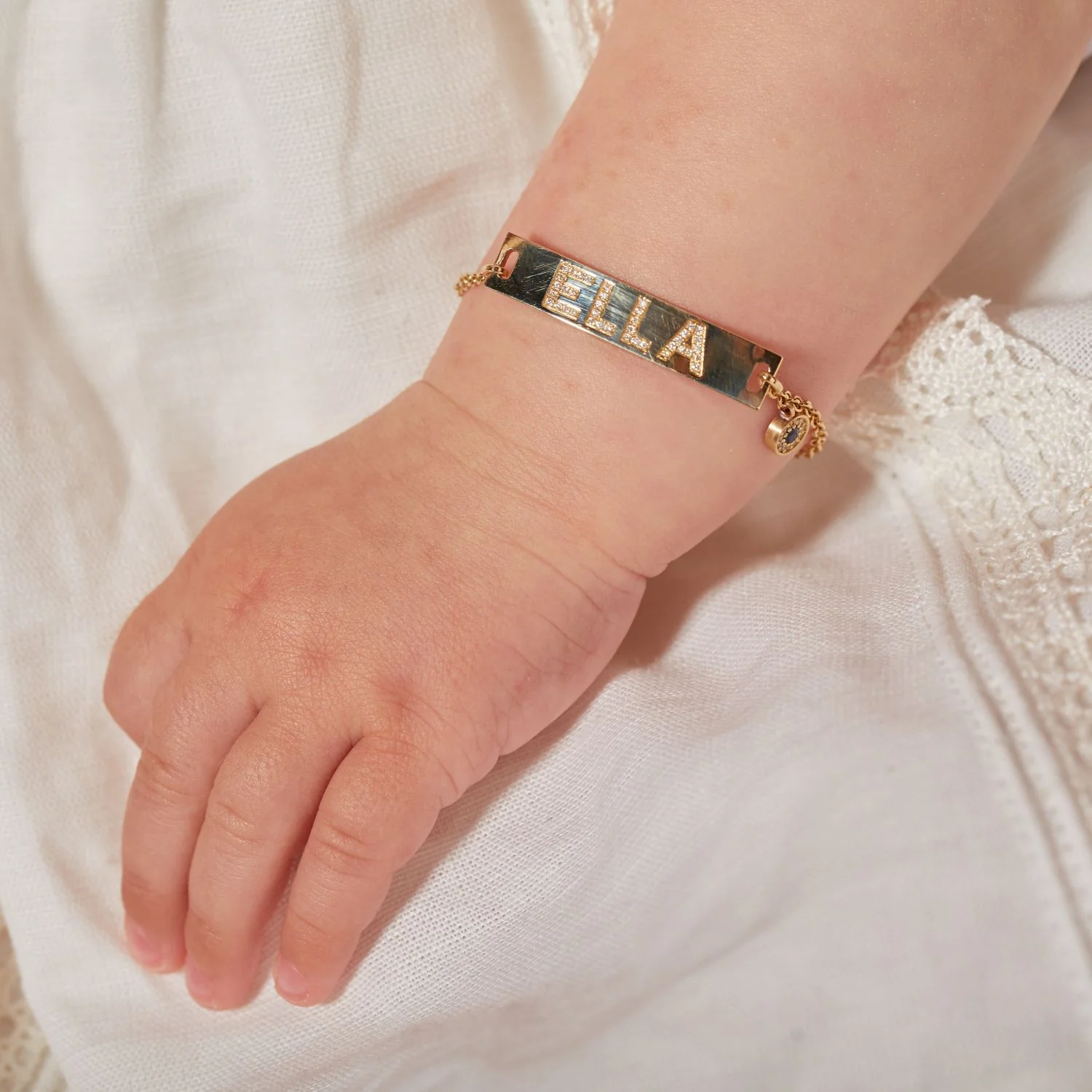 Kids Signature Classic ID Engravable Pave Bracelet - Image 5