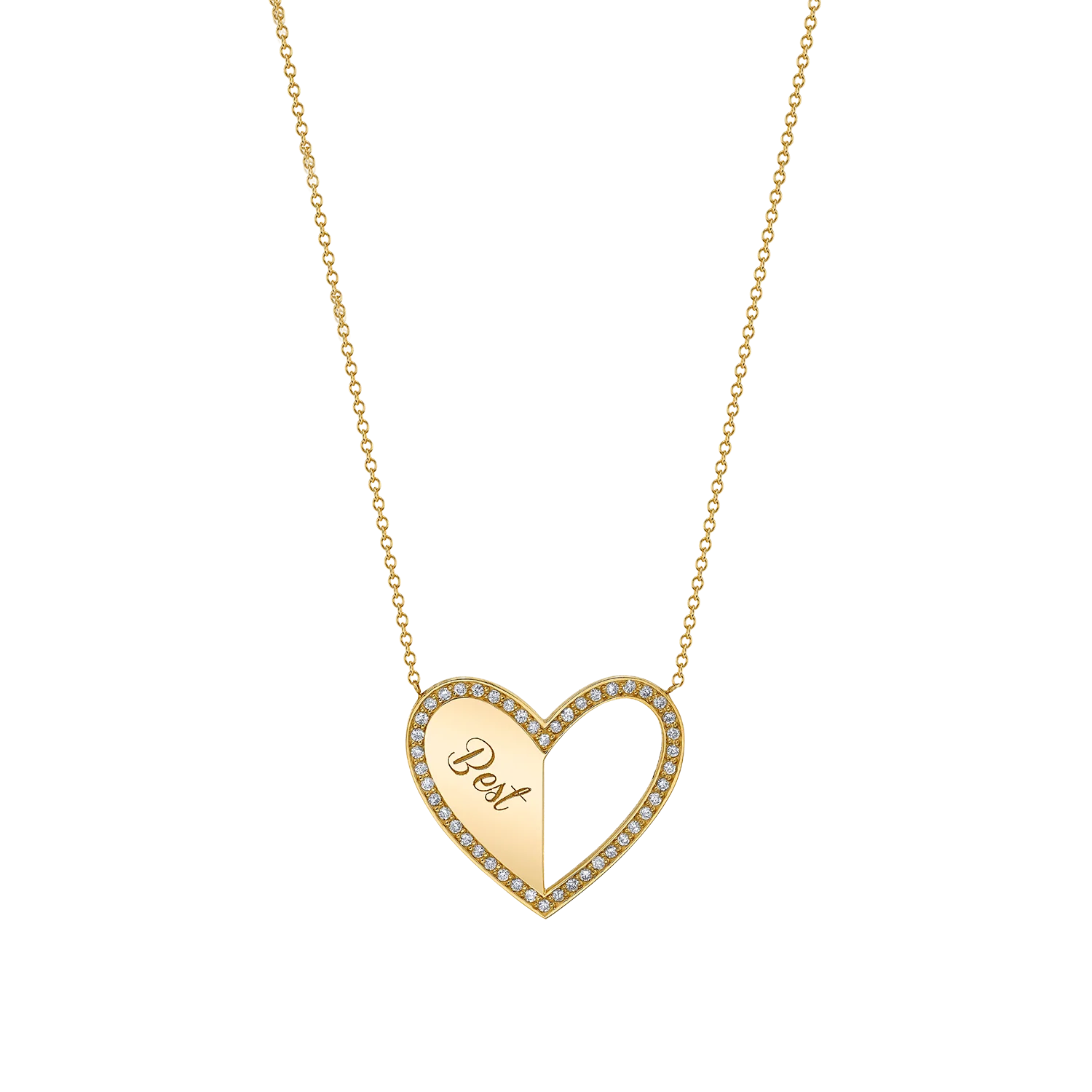 Kids Best Friend Heart Necklaces (Set of 2)