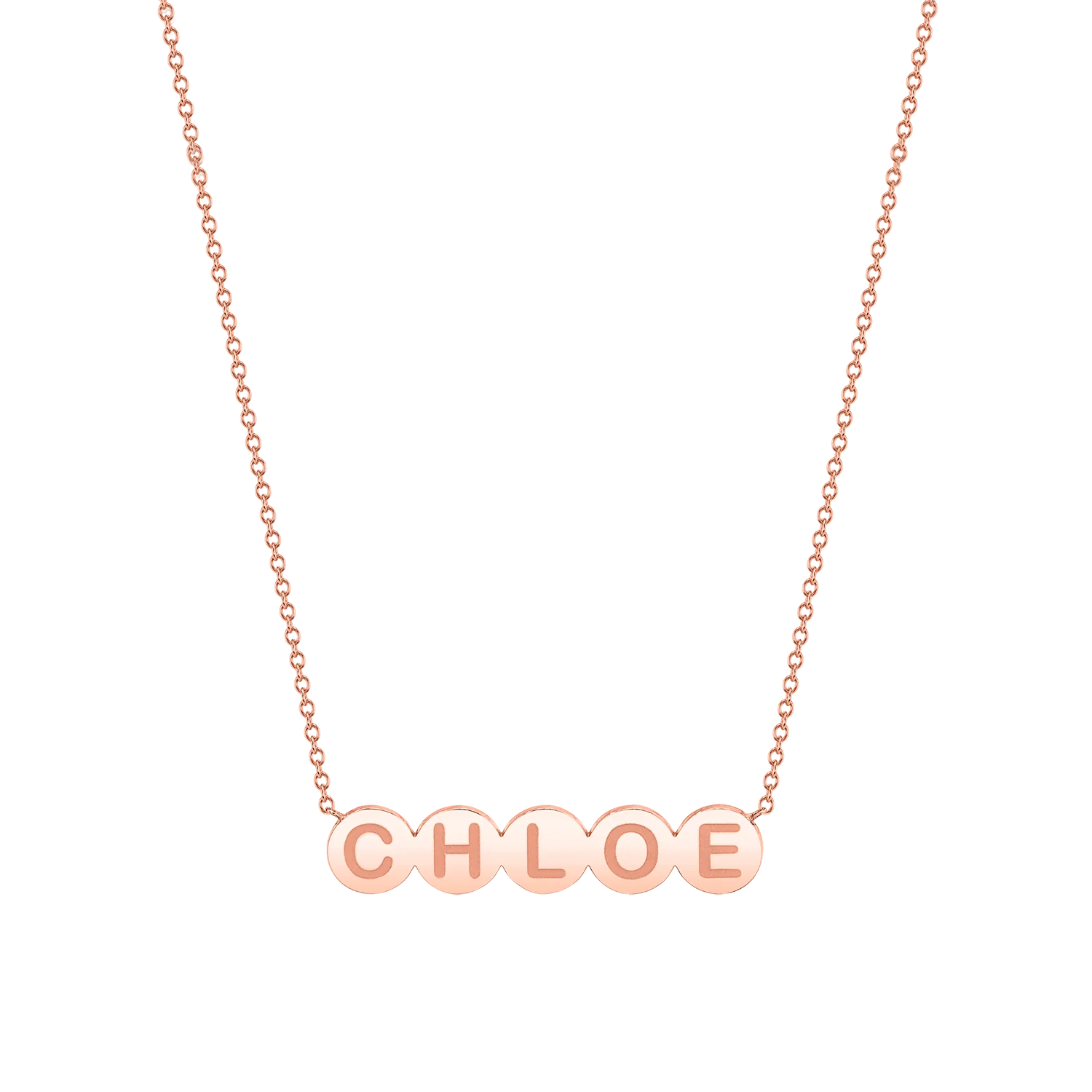 Kids Bubble Round Engravable Necklace - Image 3