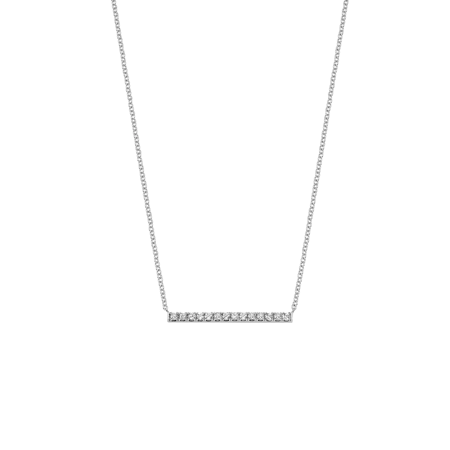 Kids Diamond Pave Bar Necklace - Image 2