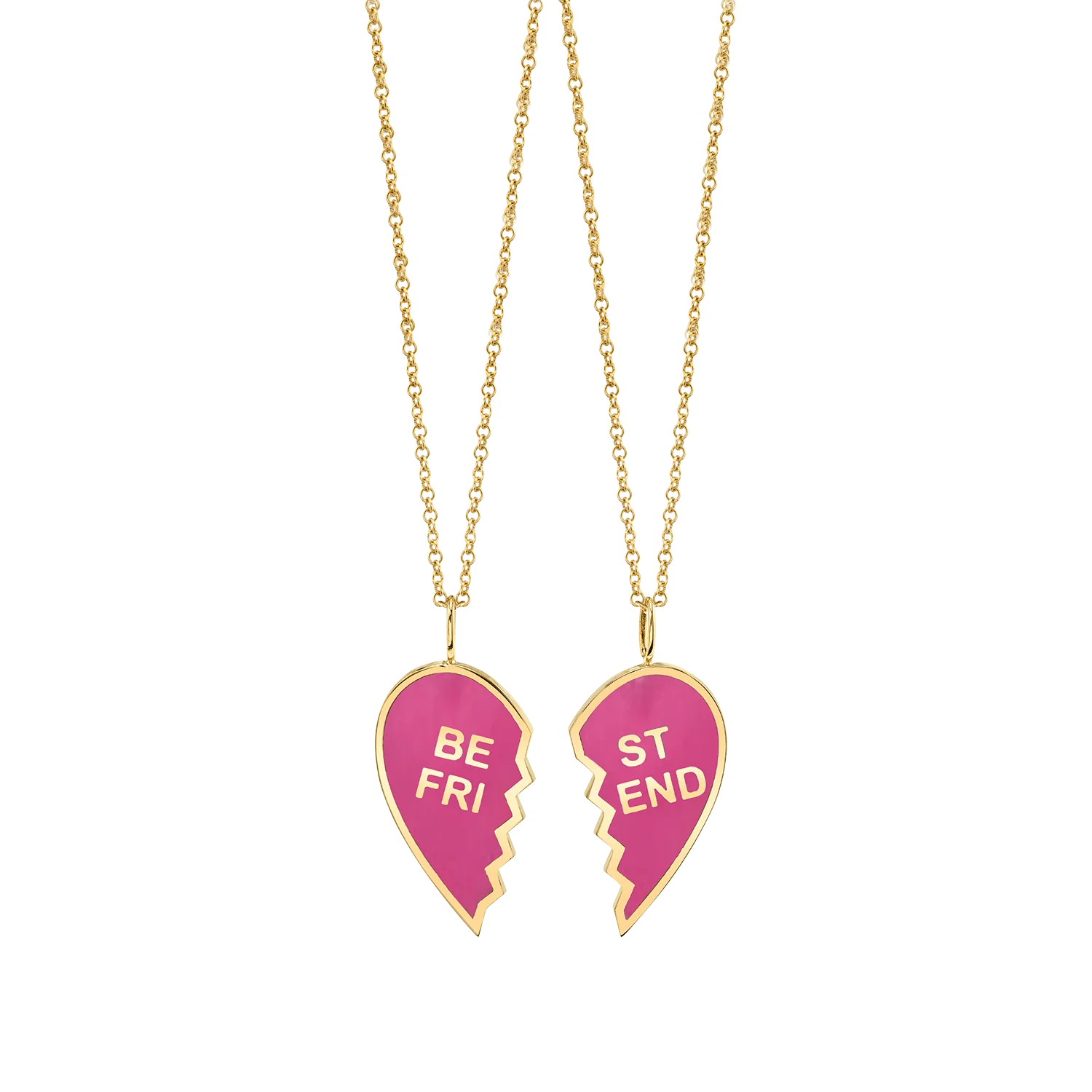 Kids Enamel Best Friend Necklaces (Set of 2)