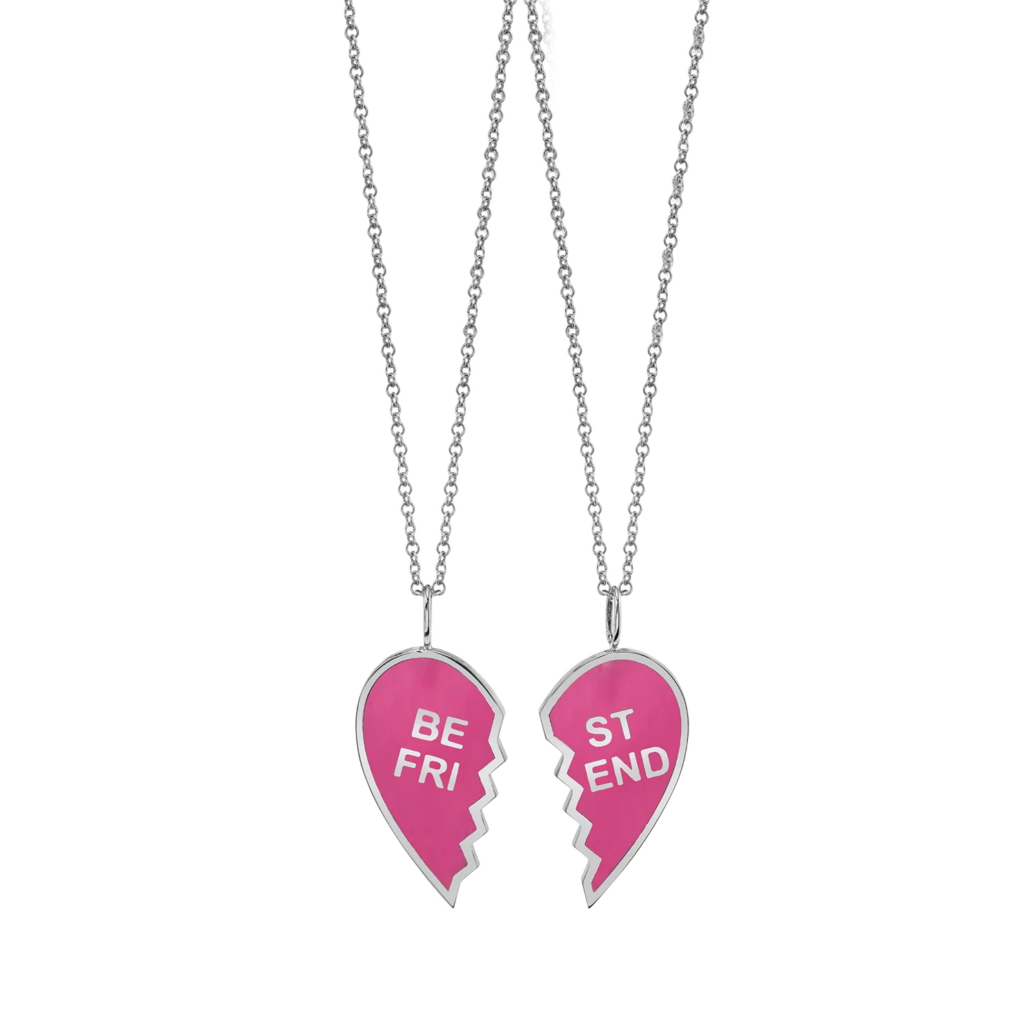 Kids Enamel Best Friend Necklaces (Set of 2) - Image 2