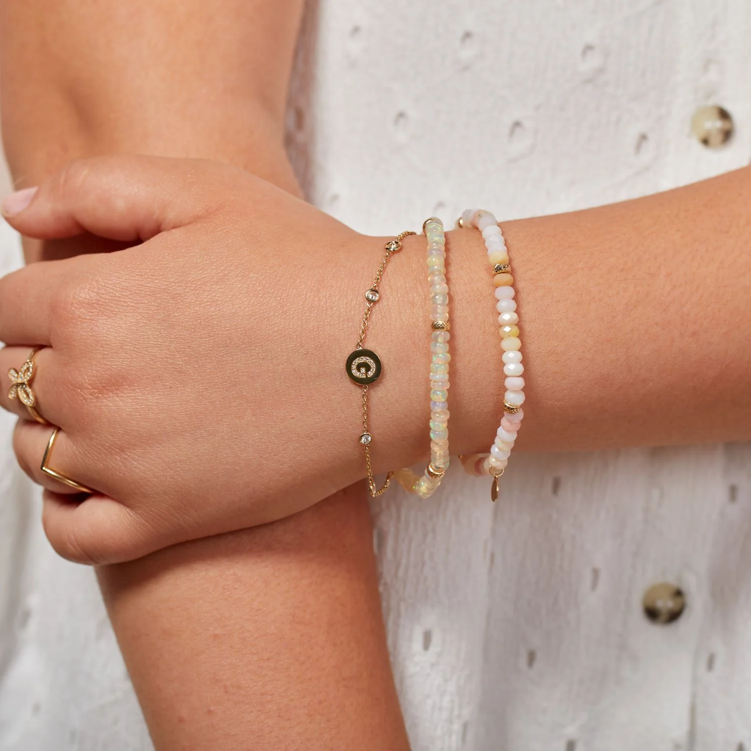 Kids Opal Beaded Bracelet - Image 2