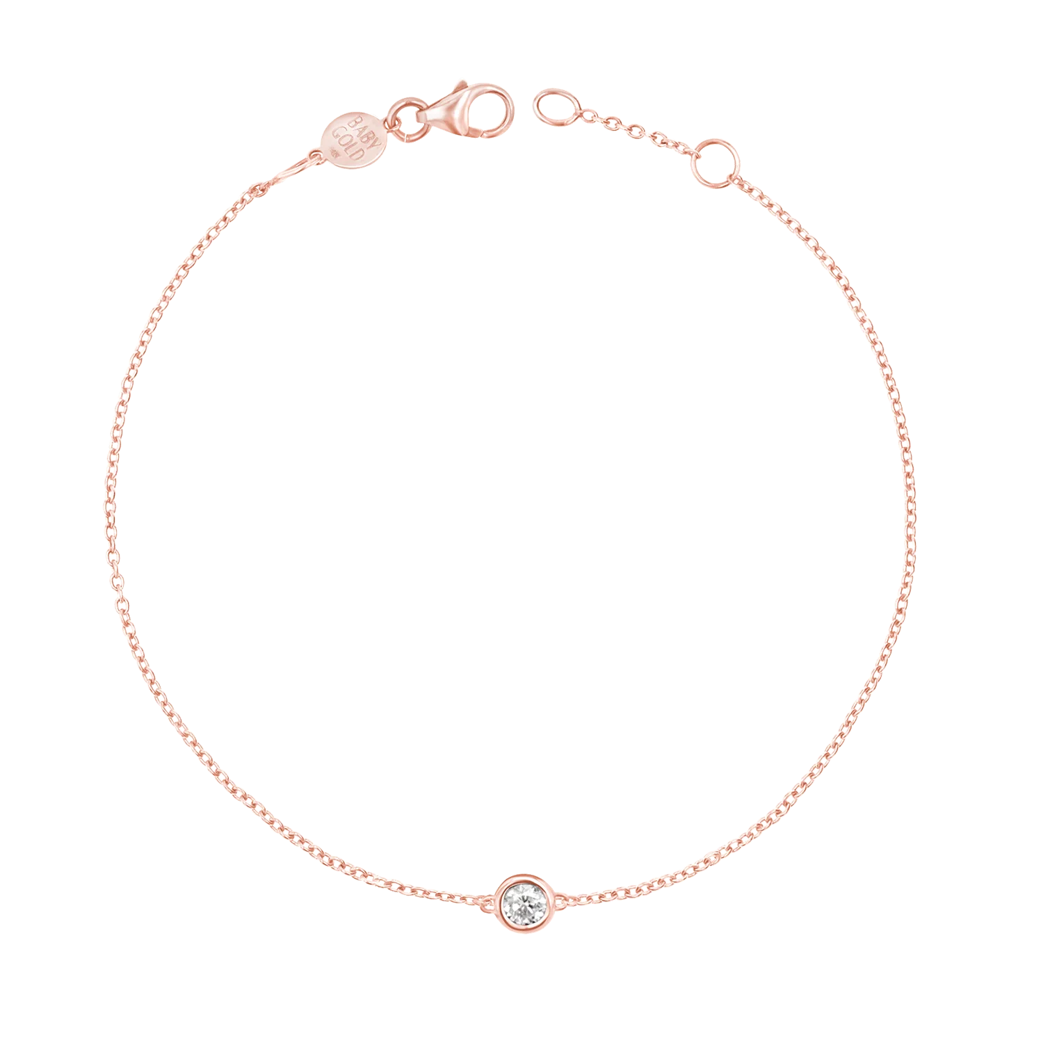 Kids Solitaire Diamond Bracelet - Image 3