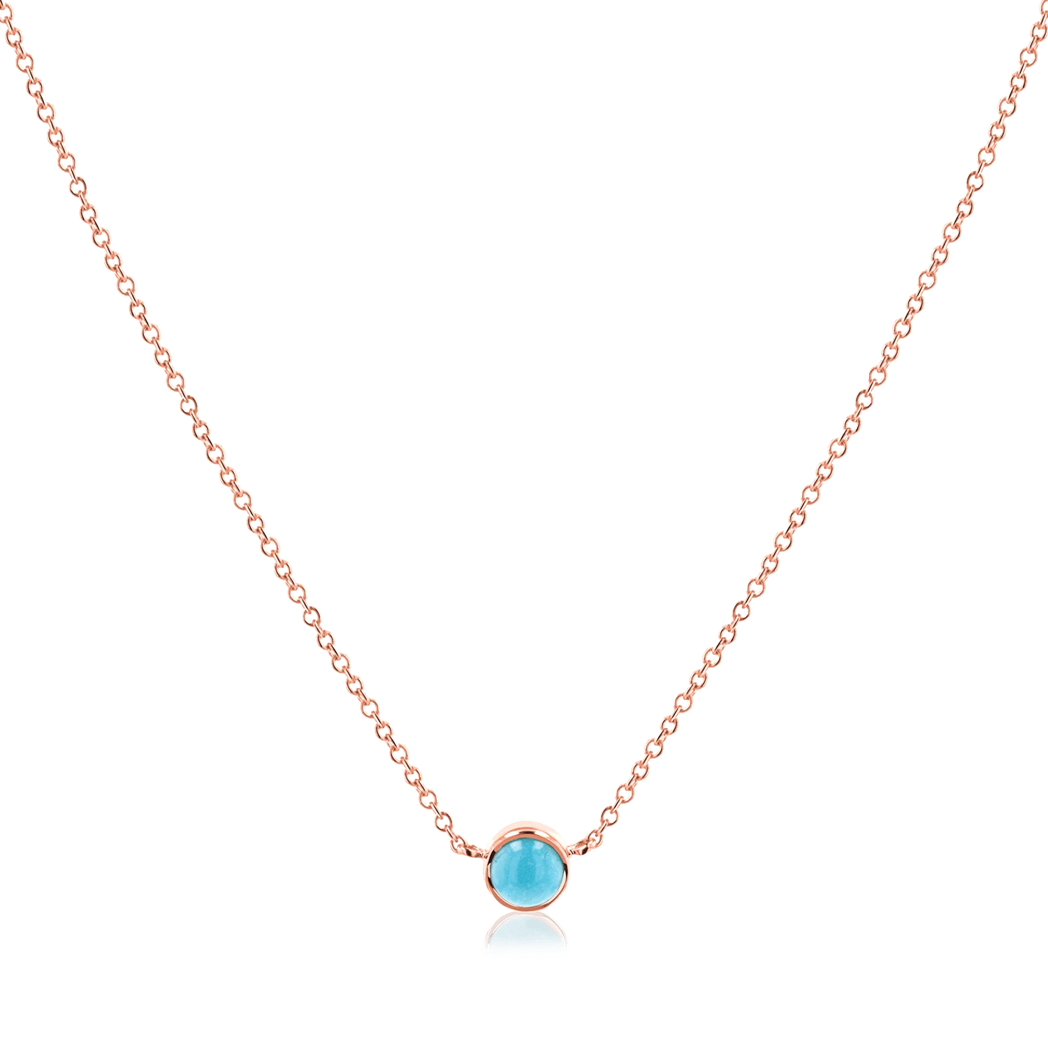 Kids Turquoise Solitaire Necklace - Image 3
