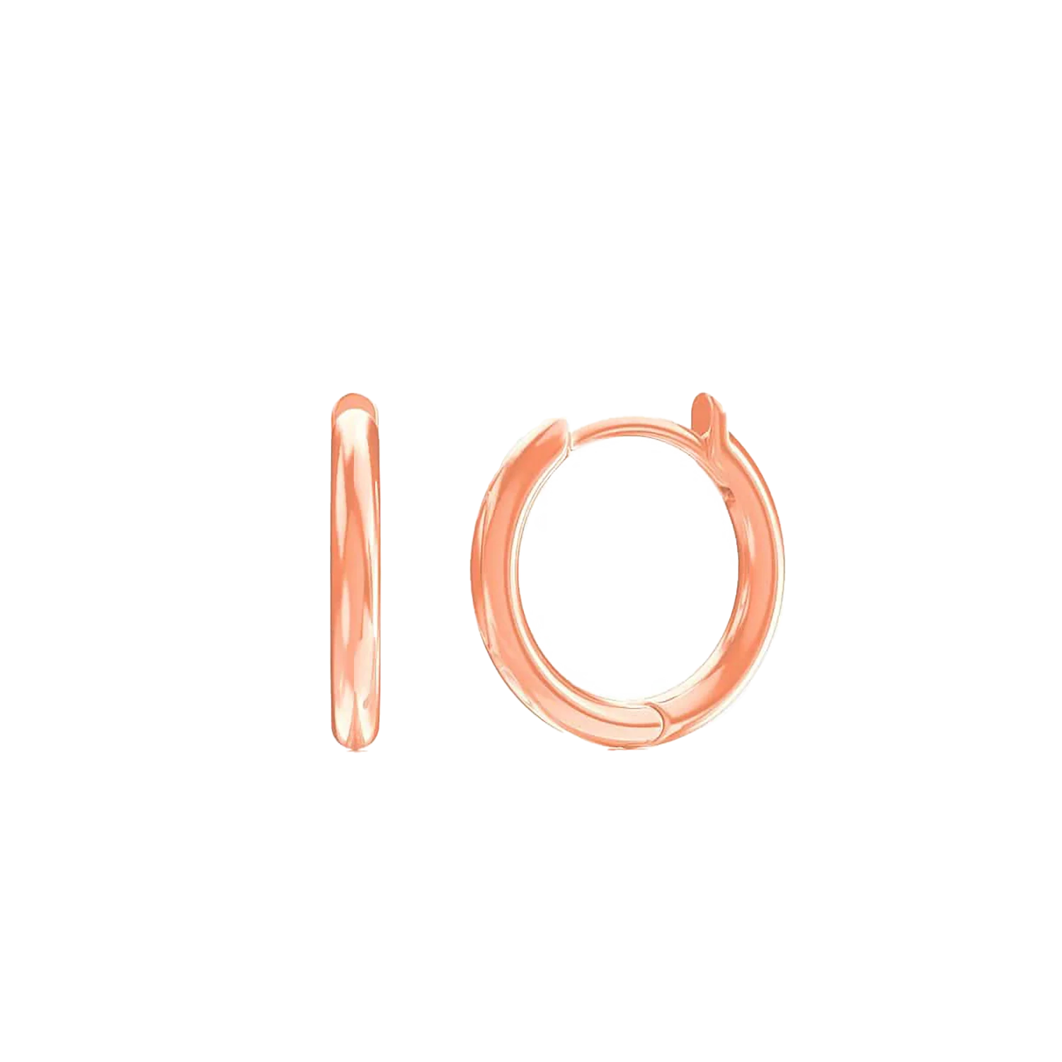 Moyen Solid Huggie Hoop Earrings - Image 4