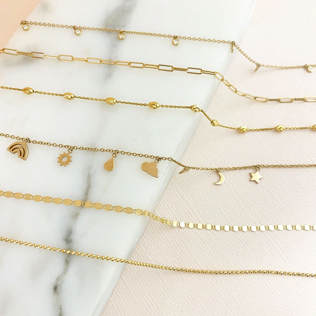 Dainty Paper Clip Anklet - Image 3