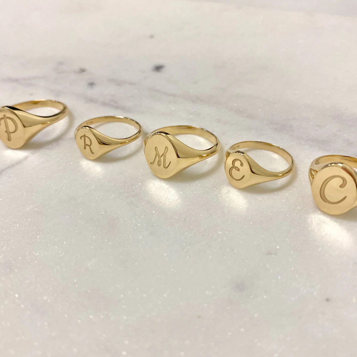 Petite Oval Signet Ring - Image 4