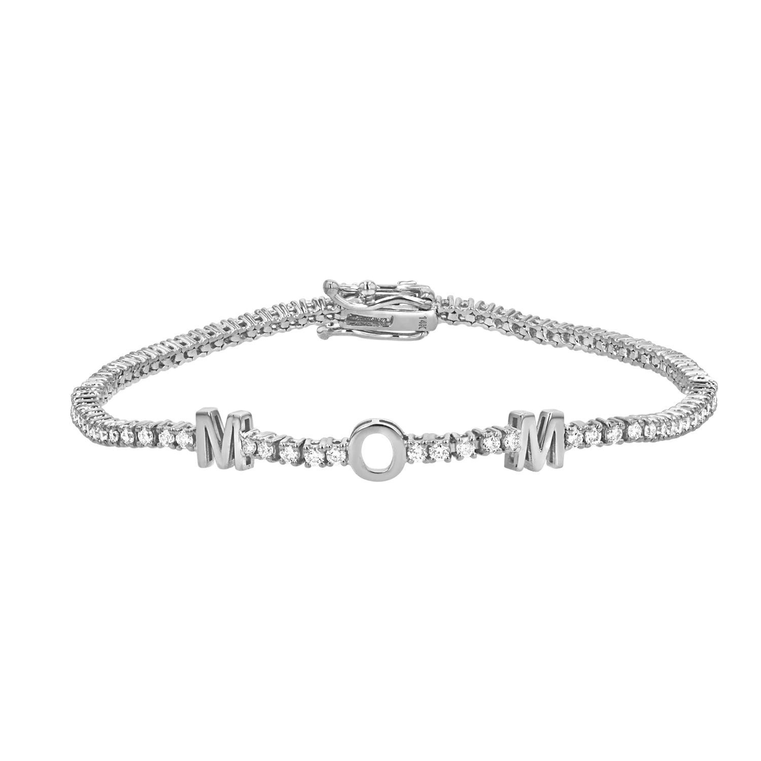 Signature Diamond Letter Tennis Bracelet - Image 2